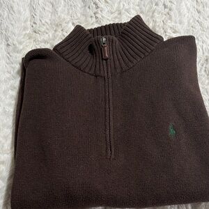 Men’s Cotton Polo 1/4 zip size Xl
